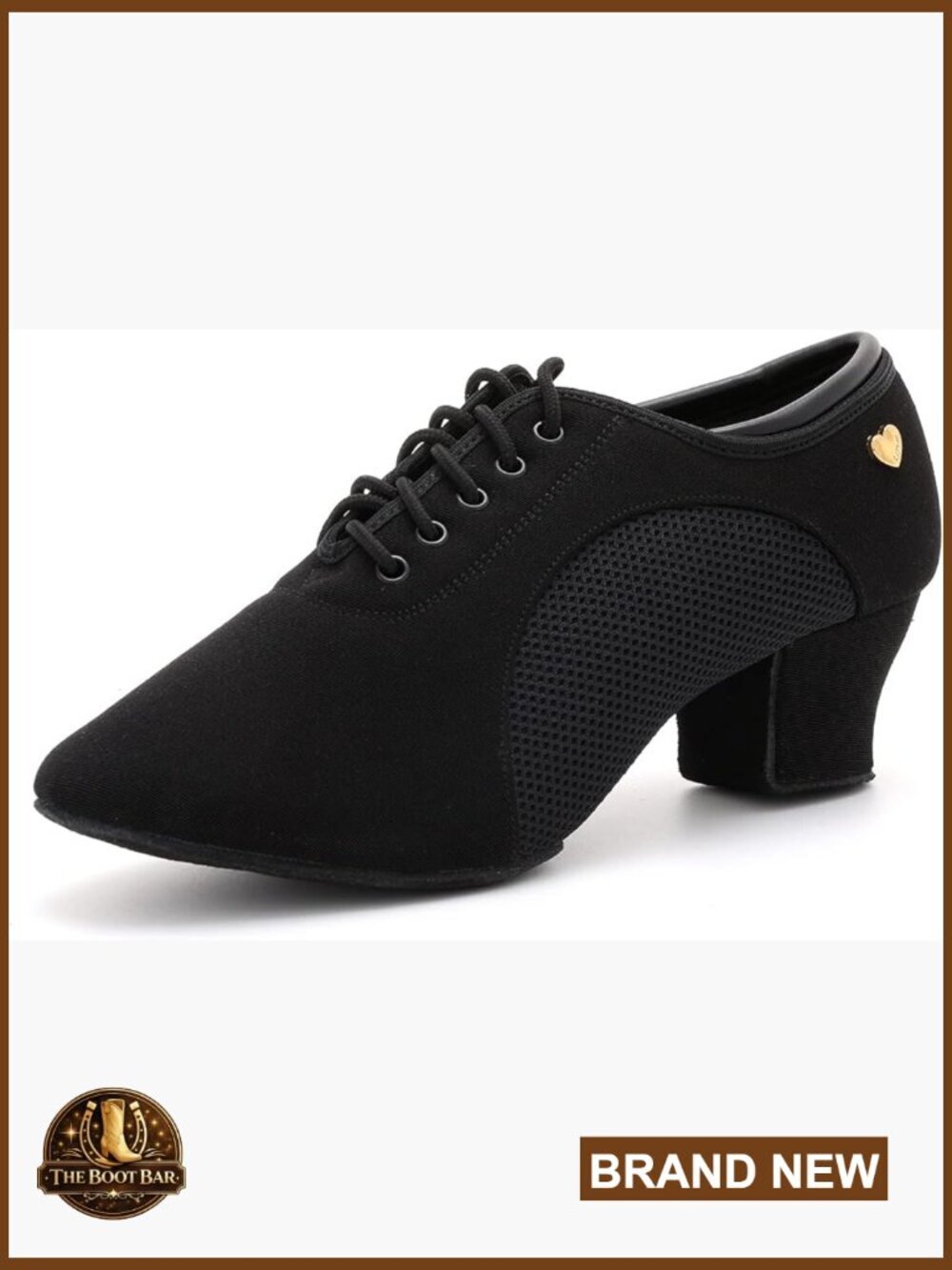 Women's Lace-up Latin Dance Shoes - 2" Cuban Heel - Practice & Performance